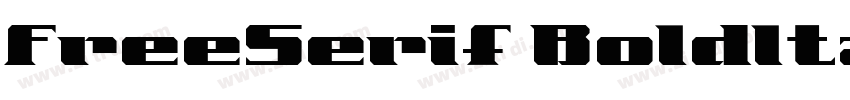 FreeSerif Boldltalic字体转换